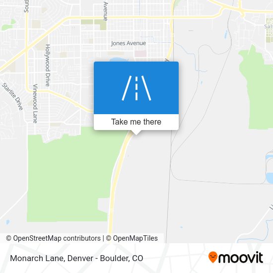 Monarch Lane map
