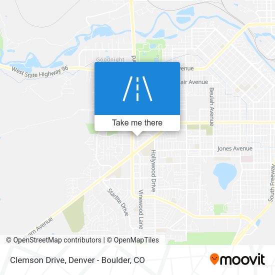 Clemson Drive map