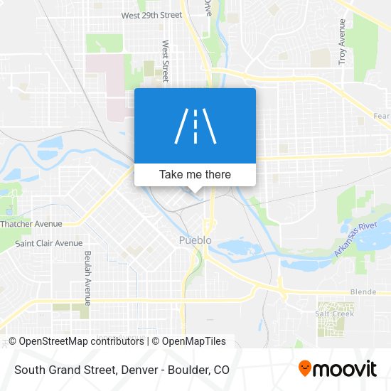 South Grand Street map