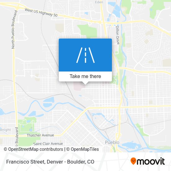 Francisco Street map
