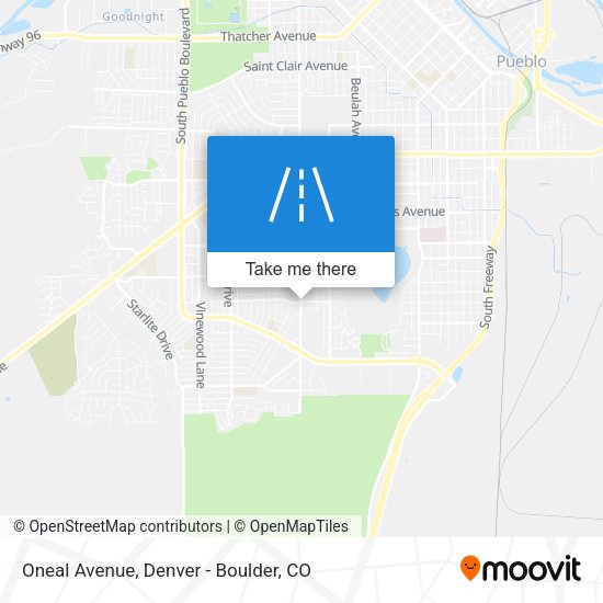 Oneal Avenue map