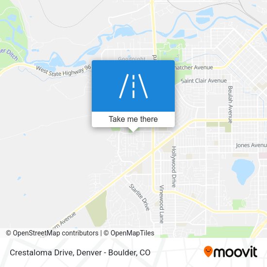 Crestaloma Drive map
