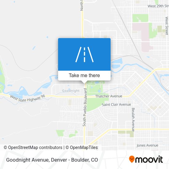 Goodnight Avenue map