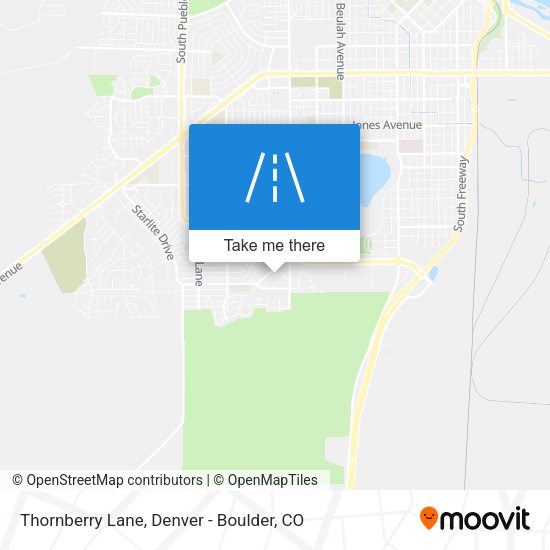 Thornberry Lane map
