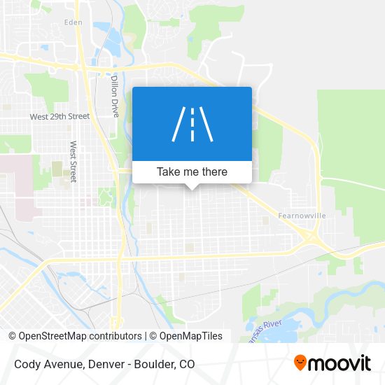 Mapa de Cody Avenue