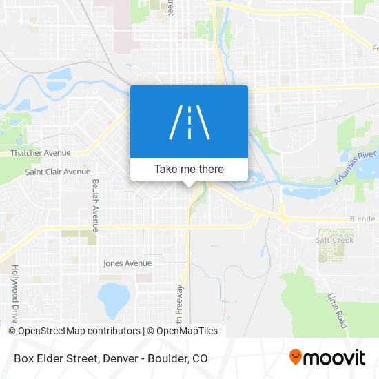 Box Elder Street map