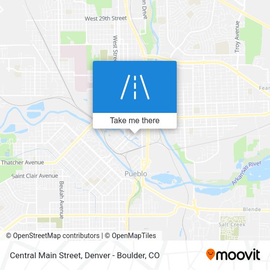 Central Main Street map