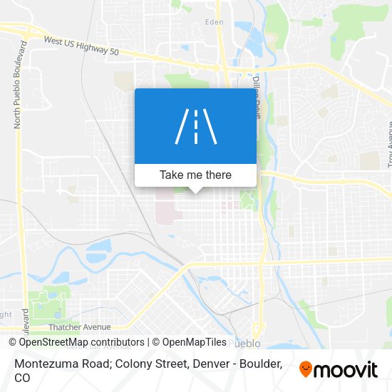 Montezuma Road; Colony Street map