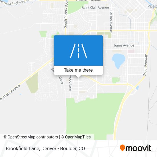 Mapa de Brookfield Lane