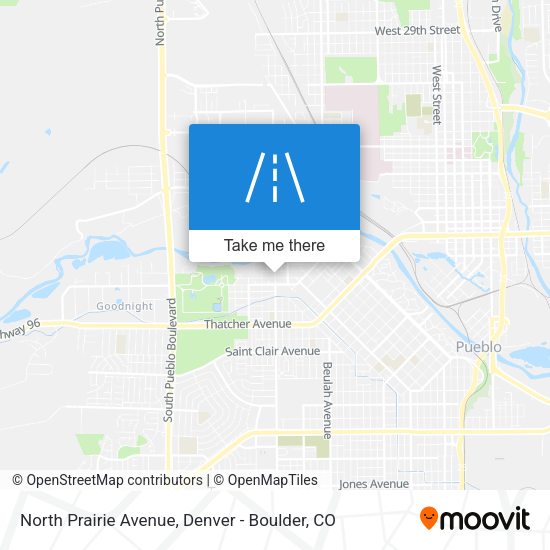 Mapa de North Prairie Avenue
