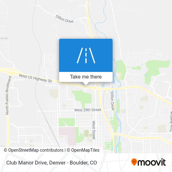 Club Manor Drive map