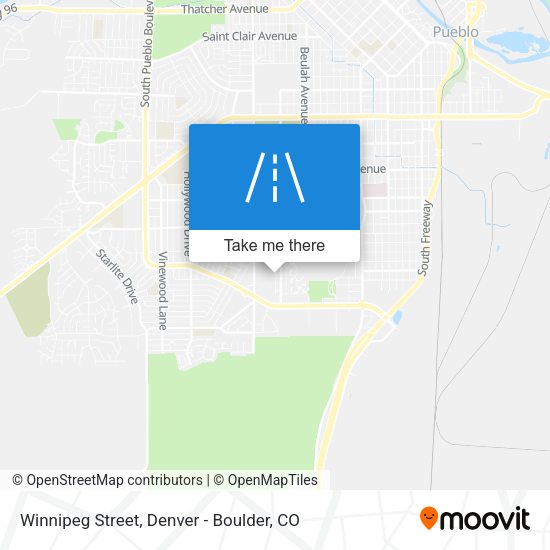 Winnipeg Street map