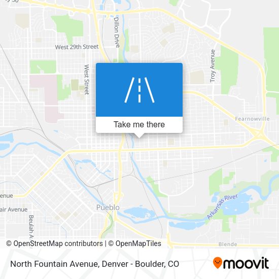 Mapa de North Fountain Avenue