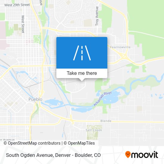 South Ogden Avenue map