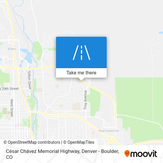 César Chávez Memorial Highway map