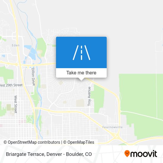 Briargate Terrace map