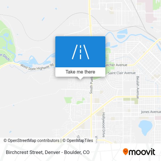 Birchcrest Street map