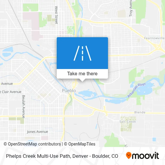 Phelps Creek Multi-Use Path map