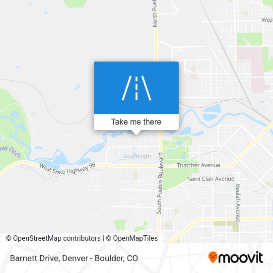 Barnett Drive map