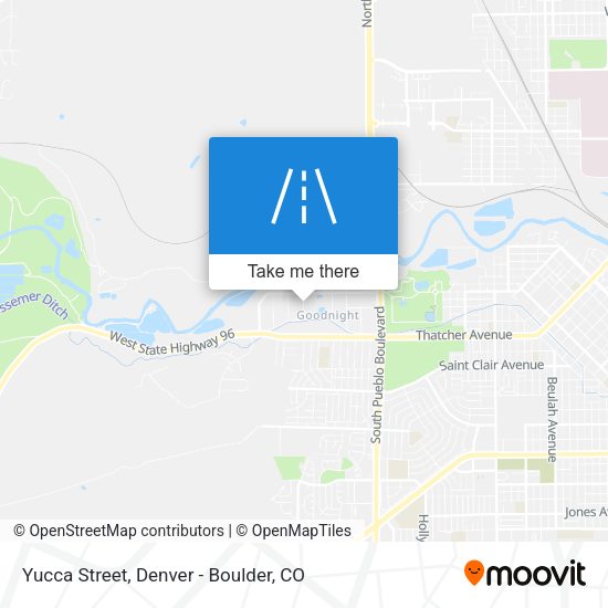 Yucca Street map