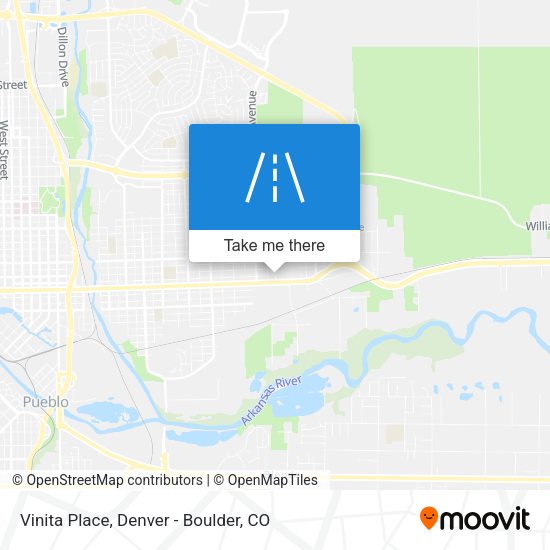 Vinita Place map