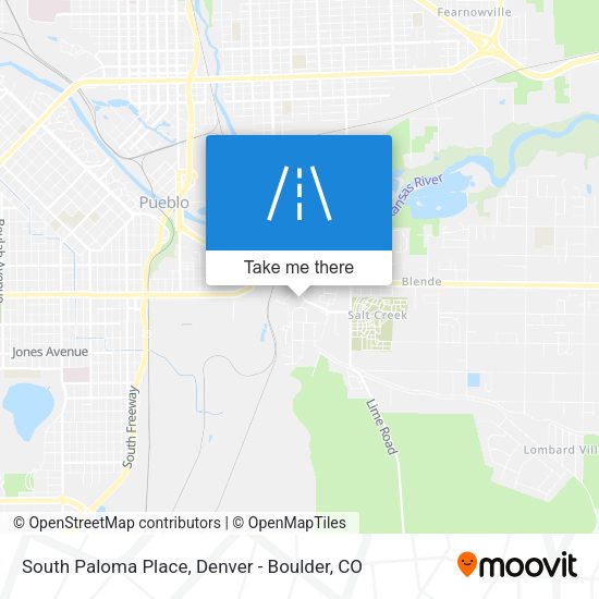 South Paloma Place map