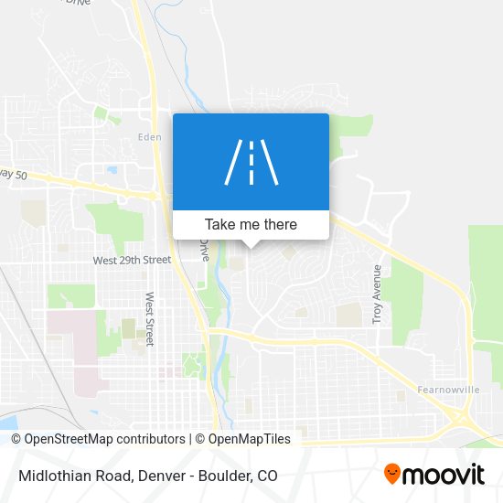 Midlothian Road map