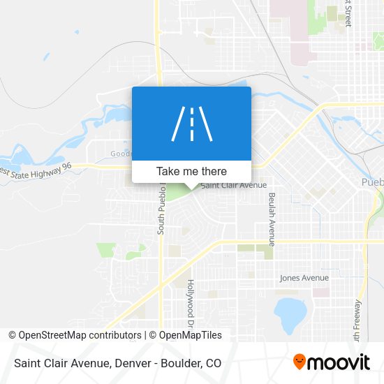 Saint Clair Avenue map