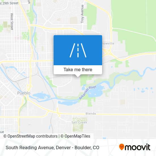 South Reading Avenue map