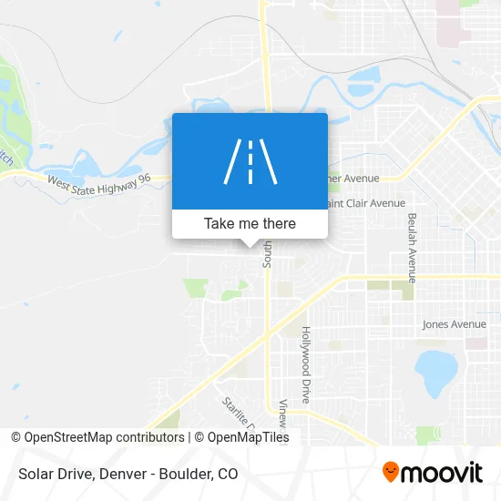 Solar Drive map