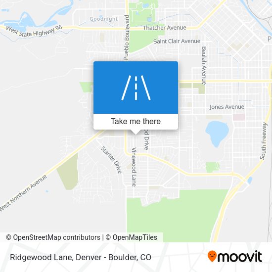 Ridgewood Lane map