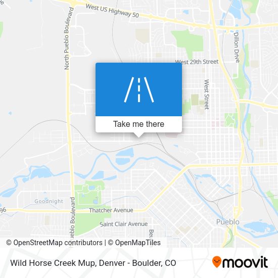 Wild Horse Creek Mup map
