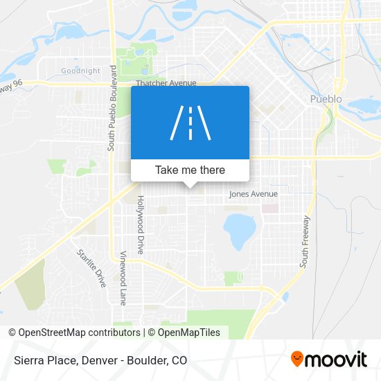 Sierra Place map