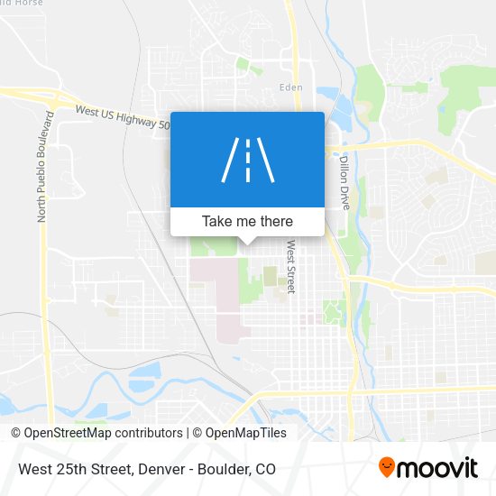West 25th Street map
