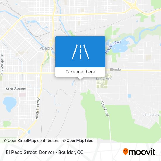 Mapa de El Paso Street