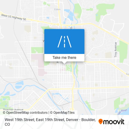 West 19th Street; East 19th Street map