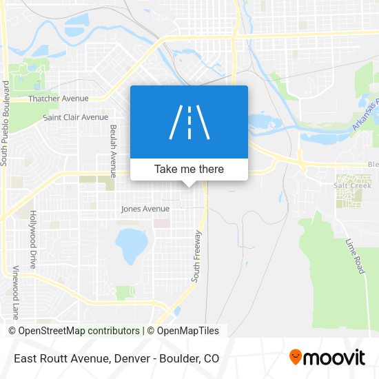 East Routt Avenue map