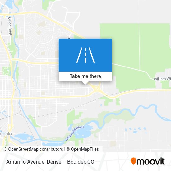 Mapa de Amarillo Avenue