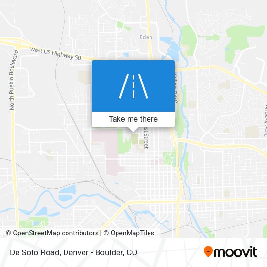 De Soto Road map