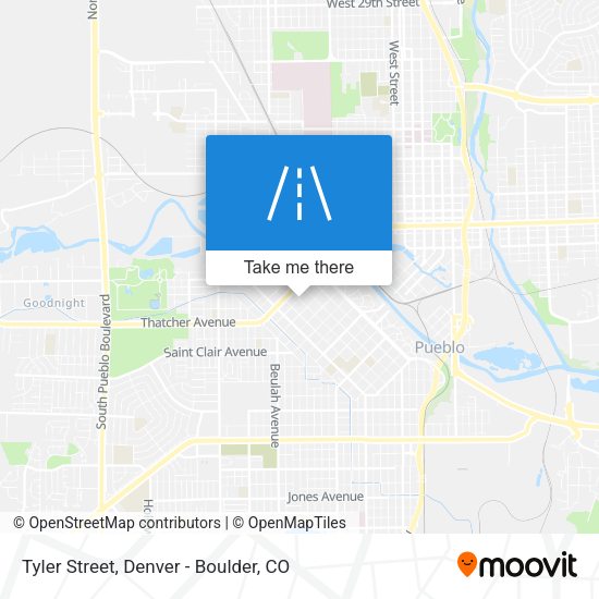 Tyler Street map