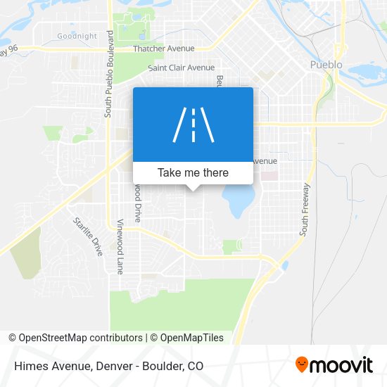 Himes Avenue map