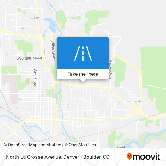Mapa de North La Crosse Avenue