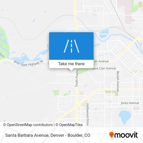 Santa Barbara Avenue map