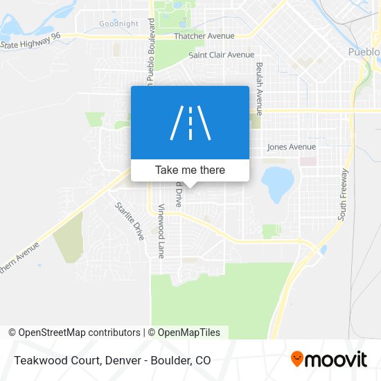 Mapa de Teakwood Court