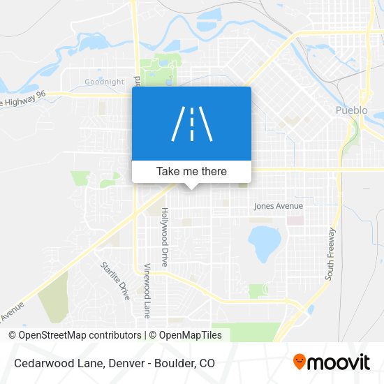 Cedarwood Lane map