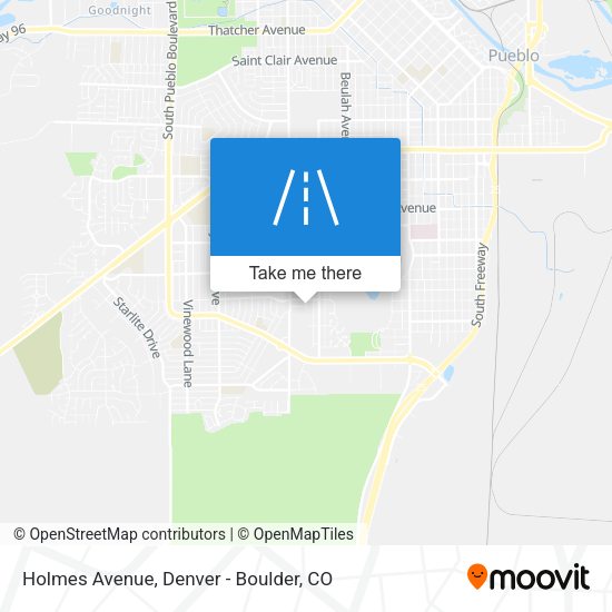 Holmes Avenue map
