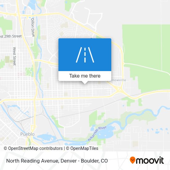 Mapa de North Reading Avenue