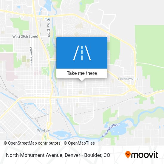 North Monument Avenue map