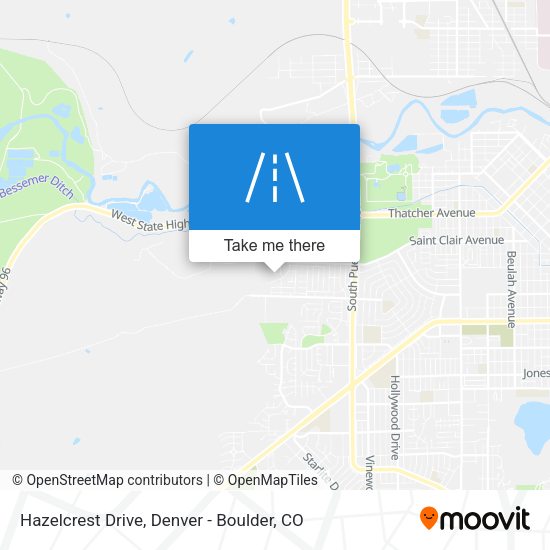 Mapa de Hazelcrest Drive