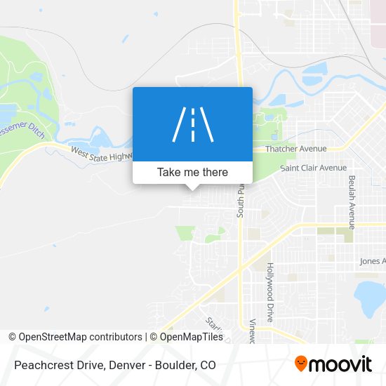 Peachcrest Drive map